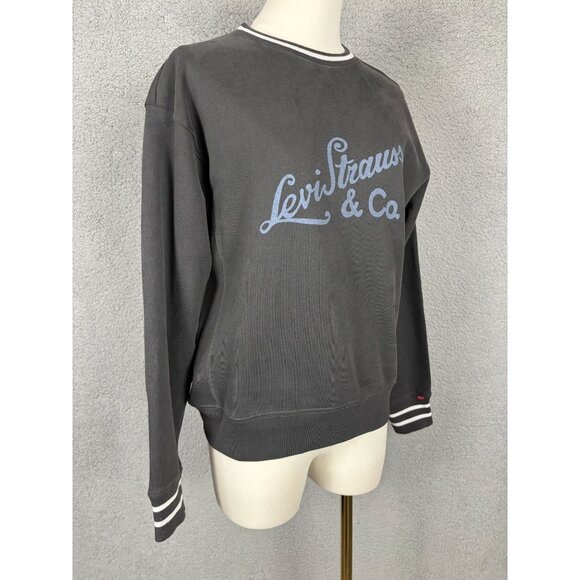 Levi's Women's Heritage Sport Logo Long-Sleeve Sweatshirt Black Size XS NWT's. - Picture 3 of 8